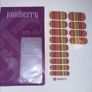 Jamberry Sparkling Marsala Nail Wraps (set of 13 wraps)